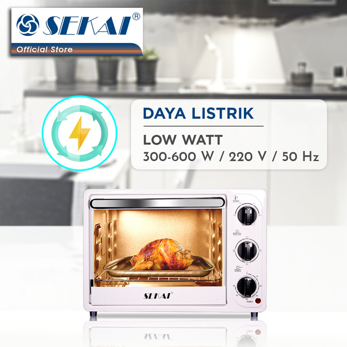 Sekai Oven Listrik 18 Liter - OV180 - Putih
